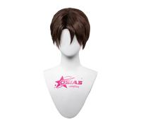 OSIAS Anime Aizen Sousuke Cosplay Parrucca Corta Marrone