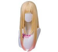 OSIAS Kitagawa Marin Parrucca Lunga Giallo A Rosa Gradiente Capelli Sintetici Resistenti Al Calore