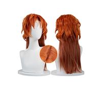 OSIAS Nakahara Chuuya Parrucca Lunga Ondulata Marrone Ombre in Capelli Sintetici Resistenti al Calore