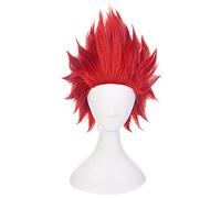OSIAS Parrucca Cosplay Anime, Parrucca Partito Halloween, Hairnet Libero(Kirishima Eijiro)