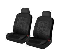 Osilly 2 coprisedili per auto per sedili anteriori, traspiranti, impermeabili, in poliestere, protezioni per sedili auto, universali, accessori interni per auto, camion, SUV (nero)