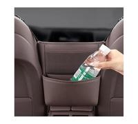 Osilly Portamonete da auto tra i sedili, in pelle, grande capacità, organizer per sedile posteriore del veicolo, borsa organizer per documenti e telefono, accessori universali per interni auto, borsa