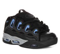 Osiris D3 2001 Chunky Sole Lace Up Skate Trainer Uomo In Nero Blu EU 39-46