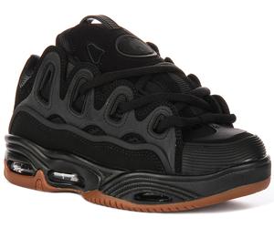 Osiris D3 2001 Suola Doppia con Lacci Skateboard Trainer Nero Rosso Da EU 39-46