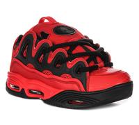 OSIRIS D3 2001 Suola Doppia Lacci da Skate Donna Sportivo IN Rosso Nero UK 3 -