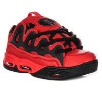 OSIRIS D3 2001 Suola Doppia Lacci da Skate Donna Sportivo IN Rosso Nero UK 3 -