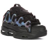 Osiris D3 2001 Suola Doppia Lacci da Skate Donna Trainer IN Nero Rosso EU 36-41