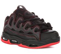 Osiris Men's D3 2001 Skate Shoe, Black/Red/Red, 8.5