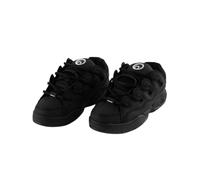 OSIRIS D3 Og Uomo con Lacci Grosso Skate Scarpe Sportive IN Tutti Nero Misura UK