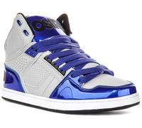 Osiris Nyc 83 CLK Supportata Tacco Midtop Uomo Trainer IN Nero Rosso UK 6 - 11