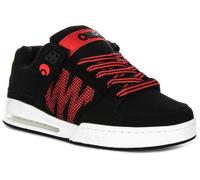 OSIRIS Pixel Tecnico Stile Skate Rafforzato Uomo Sportivo Nero Rosso UK 4 - 12