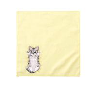 osiuujkw Asciugamano Morbido e Confortevole per Il Lavaggio del Viso o Un Fazzoletto per Bambini con Stili Diversi e Immagini di Cartoni Animati Carini. può Essere utilizzata, Giallo