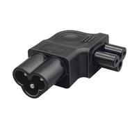 osiuujkw Cavo di alimentazione per computer portatile, spina IEC320 C6 a C5, adattatore efficiente per PDU e UPS, resistente all'usura, spina di conversione C6 a 3 pin C5 3 fori, presa UPS