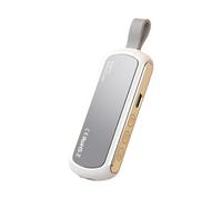 osiuujkw L'altoparlante Stereo a conduzione ossea Dice Addio agli Effetti collaterali con l'altoparlante Bluetooth per Il Sonno Senza farmaci, Oro Bianco