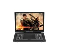 osiuujkw Lettore DVD TV con installazione di app e per cuffie, supporta unità flash USB e riproduzione di dischi Lettore DVD ABS per TV, 15.4 pollici
