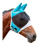 osiuujkw Per Maschera antimosche in Rete per Cavalli - Mantenere l'amico equino al Sicuro e Protezione antimosche Accessori per Cavalli in Poliestere per Maschera per Cavalli, Blu, M