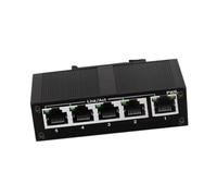 osiuujkw Switch di Rete ad Alte Prestazioni 10 100Mbps Hub Ethernet Compatto Non gestito 5 Porte Soluzioni di Rete Domestica Splitter Ethernet Professionale Switch
