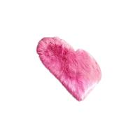 osiuujkw Tappeto a forma di cuore, morbido e soffice, per camera da letto, antiscivolo, piccolo tappeto, arredamento moderno per la casa, amici, amanti della fattoria, Rosa Rossa, 50x60 centimetri