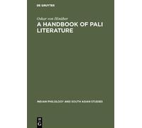 Oskar von Hinüber A Handbook of Pali Literature (Copertina rigida)