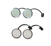 OSKOE Bianco/Ambra 1157 Full LED Indicatori Di Direzione Lampadine Per Davidson Touring Electra Glide Road King Sportster Moto (Color : White amber Red)