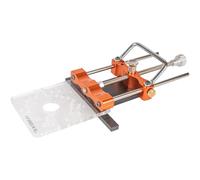 O'Skool Adattatore per binario di guida con sistema di regolazione rapida per taglio ad arco e base compatibile con router multiplo, adatto a cavo, Ryobi, Bosch, Makita, Dewalt, Skil