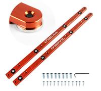 O'SKOOL Barra di scorrimento per sega da tavolo, slitta trasversale, 430 mm, confezione da 2