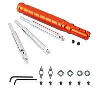 O'SKOOL Set di utensili per tornitura in legno carburo per tornio include forma a diamante, rotonda e quadrata Scalpelli per tornitura con punta in carburo sostituibile Scalpelli per tornitura del