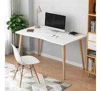 OSKOPWRC Scrivania per computer, scrivania bianca per gaming, tavolo da studio, postazione di lavoro, scrivania bianca per computer portatile, per studiare, scrivere, lavorare, 100 x 60 cm, bianca