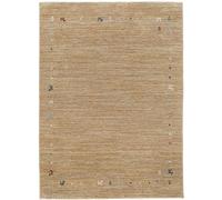 Oskui Carpets GABBEH Aurelius, tappeto moderno, design nomadi per soggiorno, sala da pranzo e camera da letto, look vintage, Oeko-Tex Standard 100, resistente (beige, 200 x 140 cm)