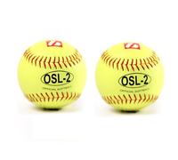 BARNETT OSL-2 Palla da Competizione Softball, t 12'', c Giallo 2 pz