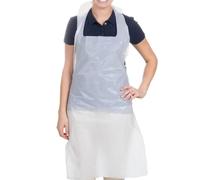 SHOW-ME Osler & Walsh White Disposable Aprons X 100 Grembiuli monouso Premium, Bianco, 100 Pack Pacco Unisex-Adulto
