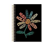 OSLYSOF Inspirational Mental Health Spiral Notebook, Inspirational You Are Enough Notebooks for Note Taking, Positive Affirmation Journal for Women, 5.5x8.3 Inch with 164 Pages