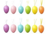 Osma Uova Decorative, 6 cm, Set da 12 Pezzi, Colori Pastello