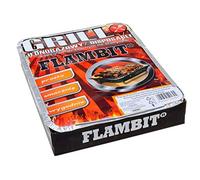 OSMA-WERM GMBH Flambit Einweggrill To Go, con Anzüghilfe, Carbonella, Aluschale, 1x Pacco (1 x Griglia)