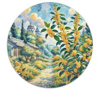 Osmanthus Fiore 1000 Teile Schwieriges Großes Stressabbau-Spielzeug Pianta Rundes Puzzle Für Erwachsene Und Kinder Bildungswert Beste Geschenk 1000pcs (67.5x67.5cm)