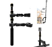 OSMO 360 Moto Fotocamera Montaggio Kit per 43" Invisibile Selfie Bastone compatibile con Insta360 X5-X Resistente Moto Manubrio Morsetto compatibile con GoPro 13-3 Bicicletta, ATV, UTV Vlogging(Oro)