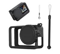 Osmo Action 6 Silicone Caso, Protettivo Manica Copertina con Lente Cappuccio Compatibile con DJI Osmo Action 6, Protezione Accessori con Perso-Prova Rop/Polso Cinghia, Anti-Scrach, Anti-Collisione
