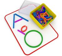 Osmo - Bastoncini e anelli Little Genius - 2 giochi educativi - Età 3-5 - Immaginazione, formazione di lettere e creatività - Per iPad o tablet Fire - Giocattolo STEM (base Osmo richiesta - Esclusiva