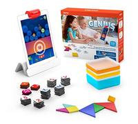 Osmo - Cofanetto Completo Genius per iPad -Genius Starter Kit -età 6-10 Anni -5 Giochi di apprendimento interattivi: Matematica, ortografia, Arte, Fisica, creatività e Altro Ancora(Base iPad