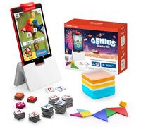 Osmo - Genius Starter Kit per tablet Fire - 5 giochi didattici educativi - 6-10 anni - Ortografia, matematica, creatività e altro - Giocattolo STEM ( Osmo Base per tablet Fire inclusa (esclusiva Amazon)