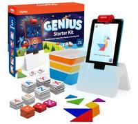 Osmo - Genius Starter Kit per tablet Fire - 5 giochi didattici educativi - 6-10 anni - Ortografia, matematica, creatività e altro - Giocattolo STEM ( Osmo Base per tablet Fire inclusa (esclusiva Amazon)