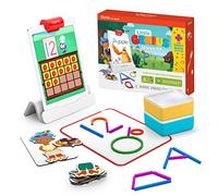 Osmo - Little Genius Starter Kit per iPad + Early Math Adventure - 6 Giochi di apprendimento educativo - età 3-5 - Conteggio, Forme, fonica e creatività (Base Osmo iPad Inclusa) (Amazon Exclusive)