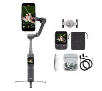 Osmo Mobile 8P stabilizzatore, batteria da 10 h, robusta stabilizzazione su tre assi, per iPhone e Android, telecomando, tracciamento nativo (Set di accessori multi-pezzo)