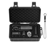 Osmo Pocket 3 custodia, custodia impermeabile per DJI Osmo Pocket 3 Creator Combo accessori, custodia protettiva portatile rigida con cinturino da polso, nero, nero, Nero