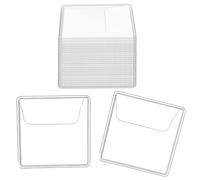 Osmond 150 Pezzi Portamonete con Tasca Singola, Portamonete, Protezioni per Monete In PVC Trasparente, Portamonete In Plastica (Quadrato 2,2 X 2 Pollici)