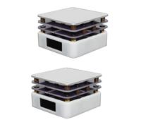Osmond 2 Piezas 65W Mini Mesa Calefactora de Temperatura Constante Precalentador Lámpara LED Pantalla Mesa de Soldadura por Reflujo Mesa Calefactora de Soldadura