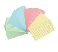Osmond 300 Fogli di Schede Colorate 3x5 Pollici Schede per Appunti A Righe Schede Flash A Colori per Studiare, Prendere Appunti, Delle Cose da Durevole Facile da Installare Facile da Usare