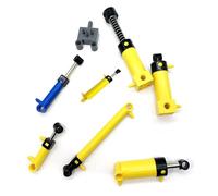 Osmond 8 Piezas de Bloques de Construcción, Piezas Neumáticas, Cilindro de Bomba de AIRE, Pistón Neumático, Varilla de Empuje, Interruptor, Juego de Accesorios de Manguera