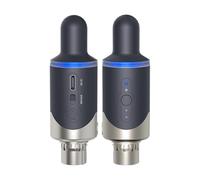 Osmond Adaptador de Micrófono Inalámbrico UHF, Transmisor y Receptor XLR, Convertidor de Micrófono Inalámbrico Recargable para Entrevistas en/Estudio