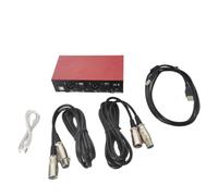 Osmond Alimentatore Phantom USB 48V 2 Canali 48 V Phantom Alimentatore Phantom Apparecchiature di Registrazione di Musica con Doppio XLR